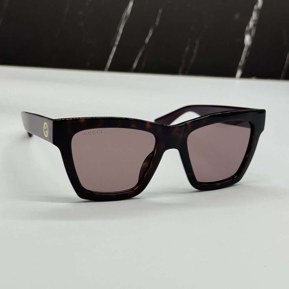 NEW GUCCI SUNGLASSES HAVANA WOMEN EYEWEAR GUCCI GG1714S 007 - Picture 5 of 11